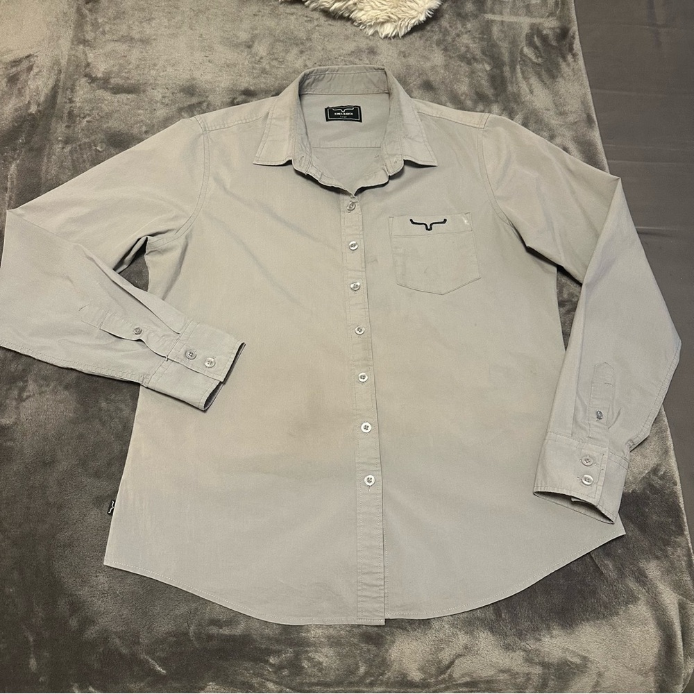 Kimes Ranch KR Team Shirt in Grey